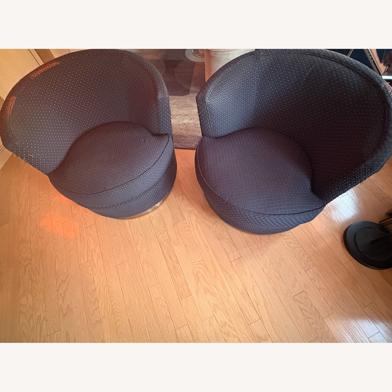 Ethan Allen Plaza Blue Armchair - image-5