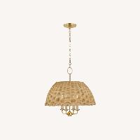 One King's Lane Natural Rattan Ceiling Lamp