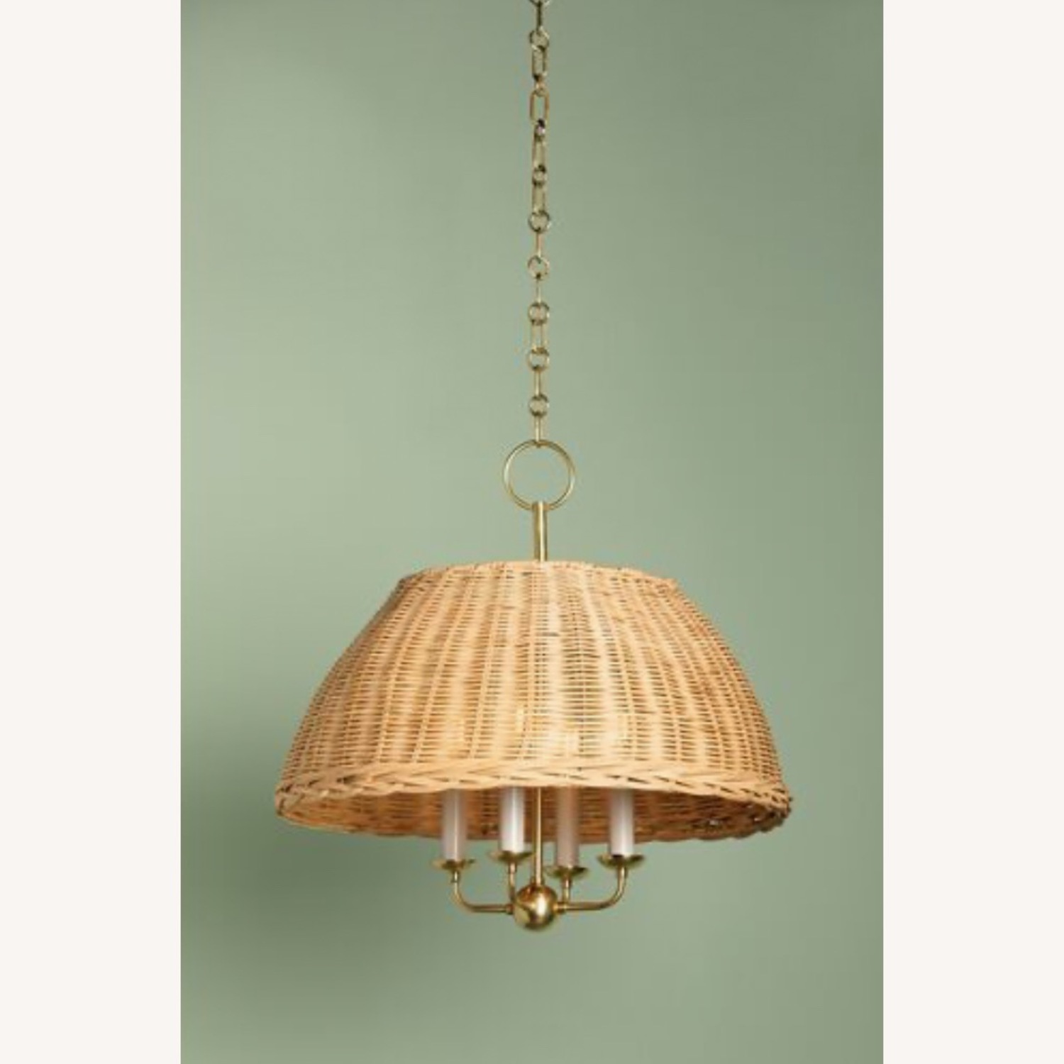One King's Lane Natural Rattan Ceiling Lamp - image-2