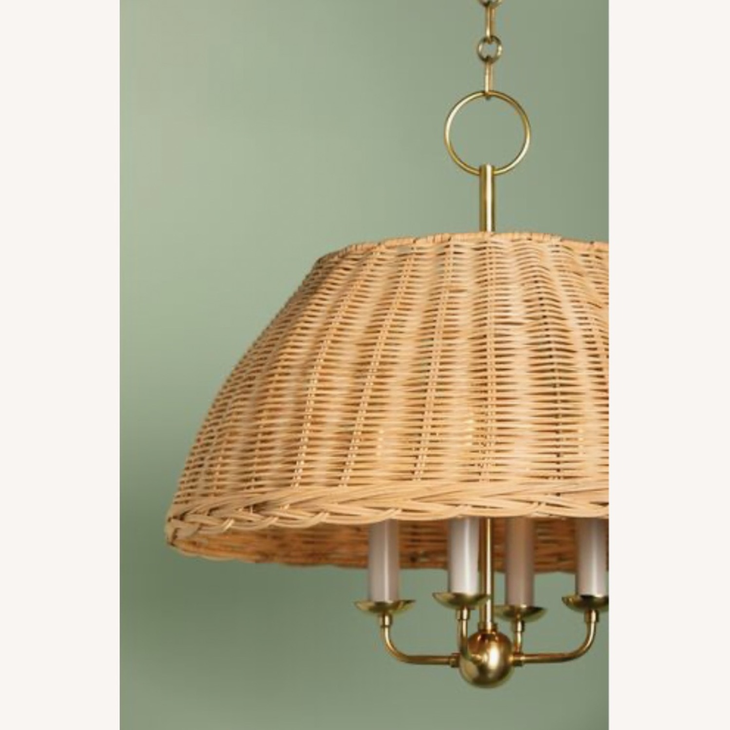 One King's Lane Natural Rattan Ceiling Lamp - image-3