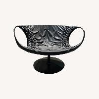 Patricia Urquiola Smock Chair in Black Leather