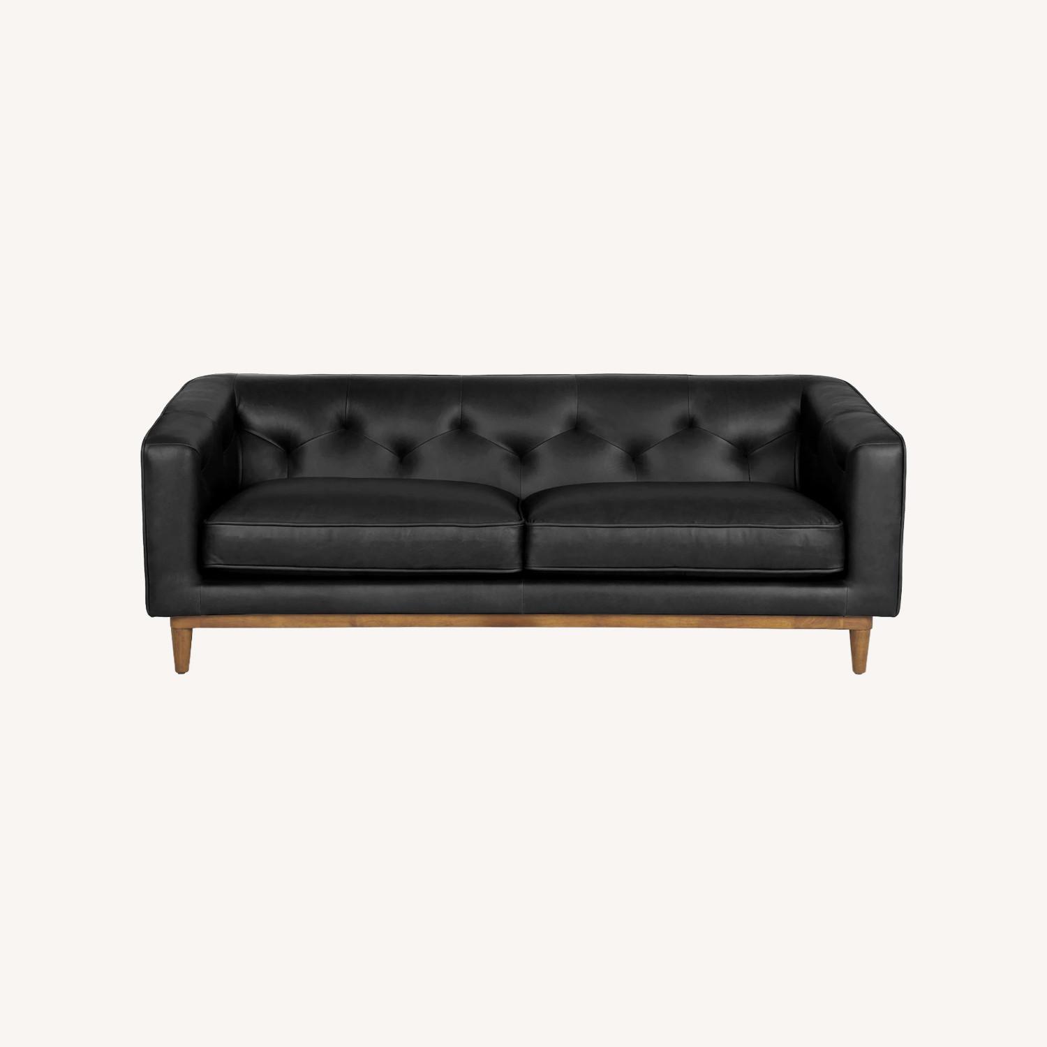 Article Hamber Black Leather 3+ Seater Sofa - image-0