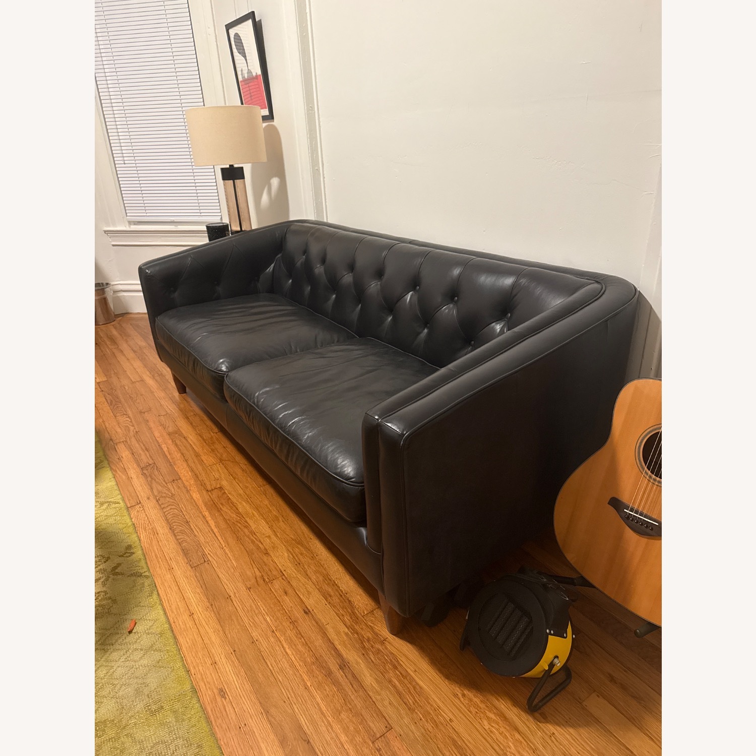 Article Hamber Black Leather 3+ Seater Sofa - image-3