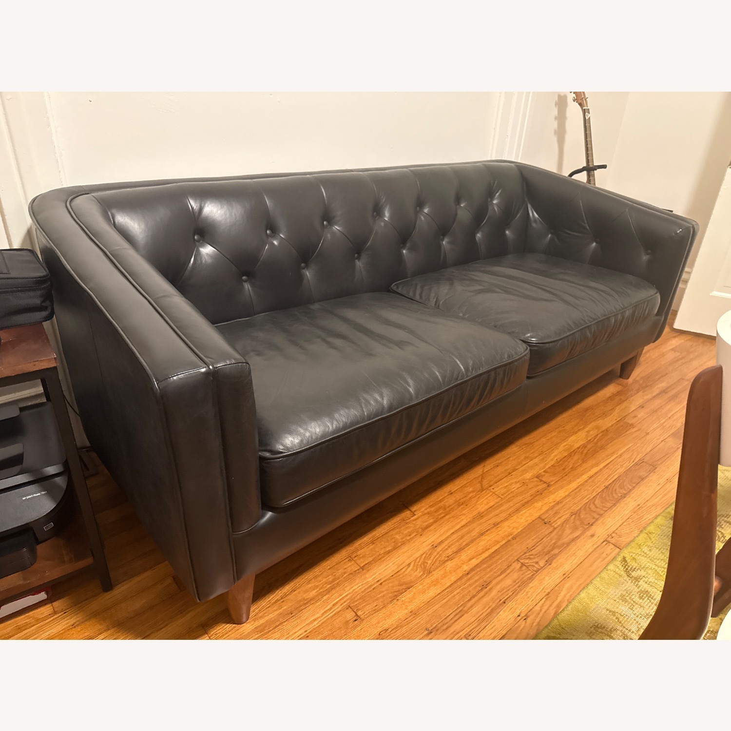 Article Hamber Black Leather 3+ Seater Sofa - image-4