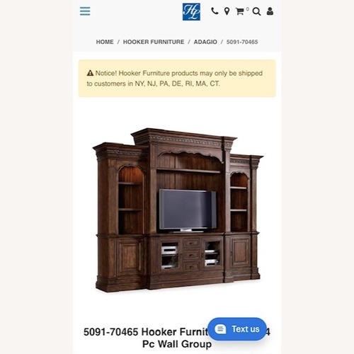 Used Hooker Furniture Adagio 4 pc Wall Unit for sale on AptDeco