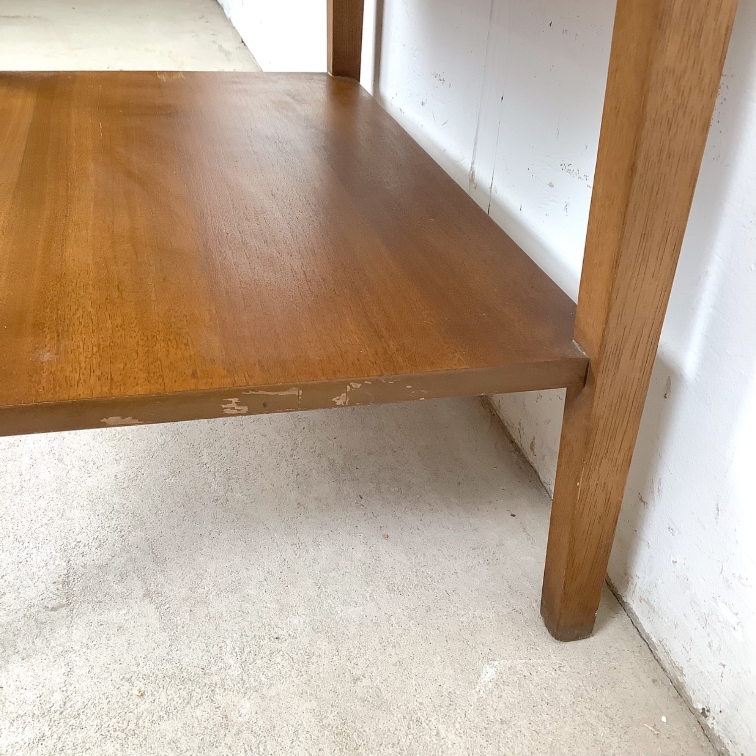 Vintage Mid-Century Nightstand with Black Top - image-8