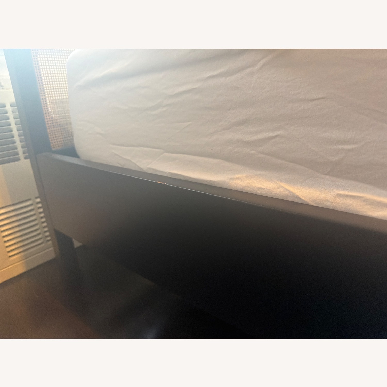 West Elm Ida Black Wood Queen Bed - image-4