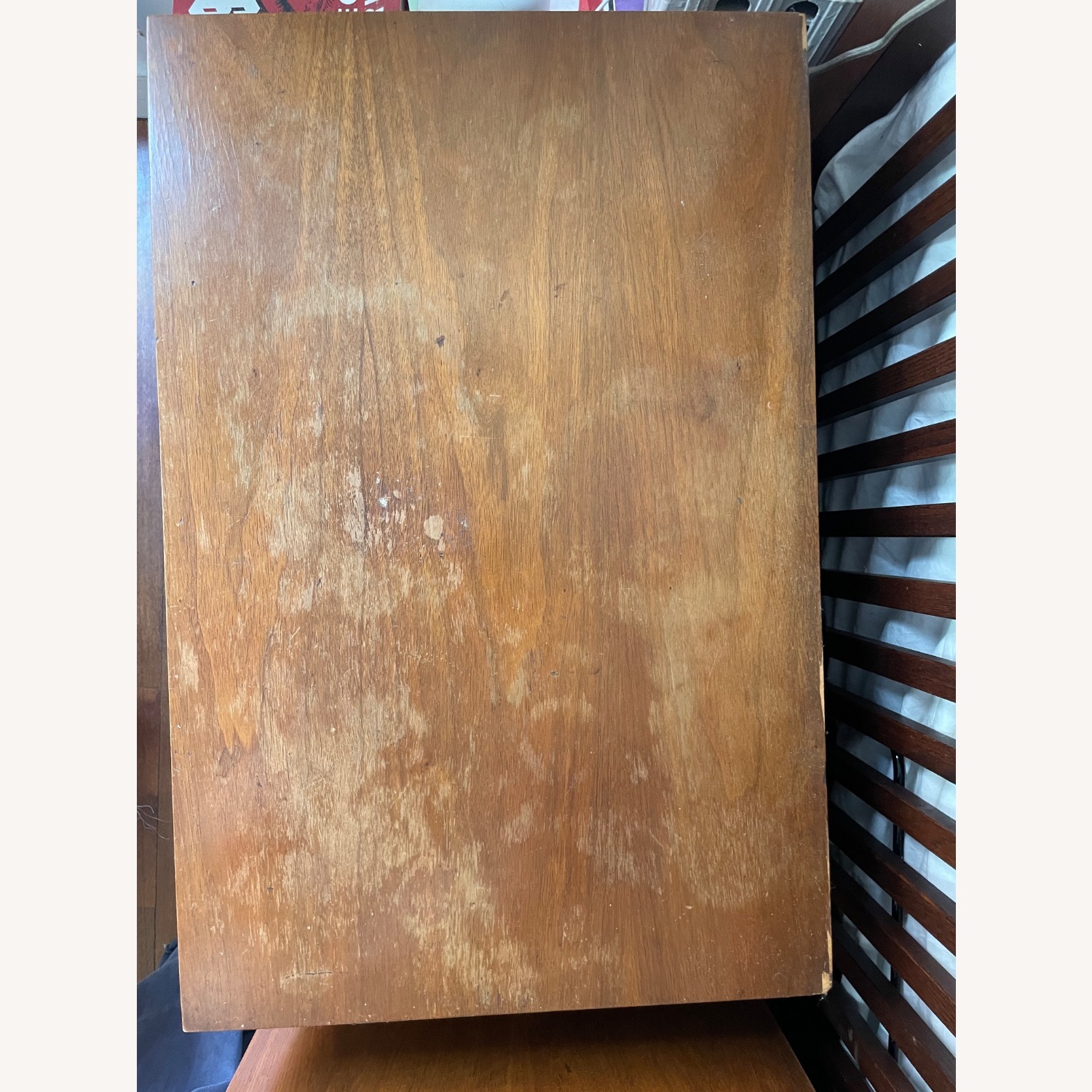 Vintage/Antique Finds Dark Brown Wood Nightstands - image-5