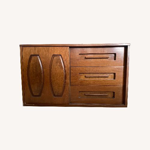 Used Vintage/Antique Finds Dark Brown Wood Dresser for sale on AptDeco