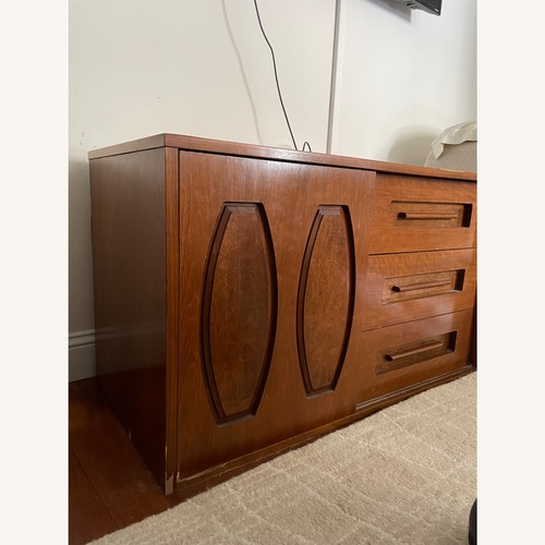 Used Vintage/Antique Finds Dark Brown Wood Dresser for sale on AptDeco