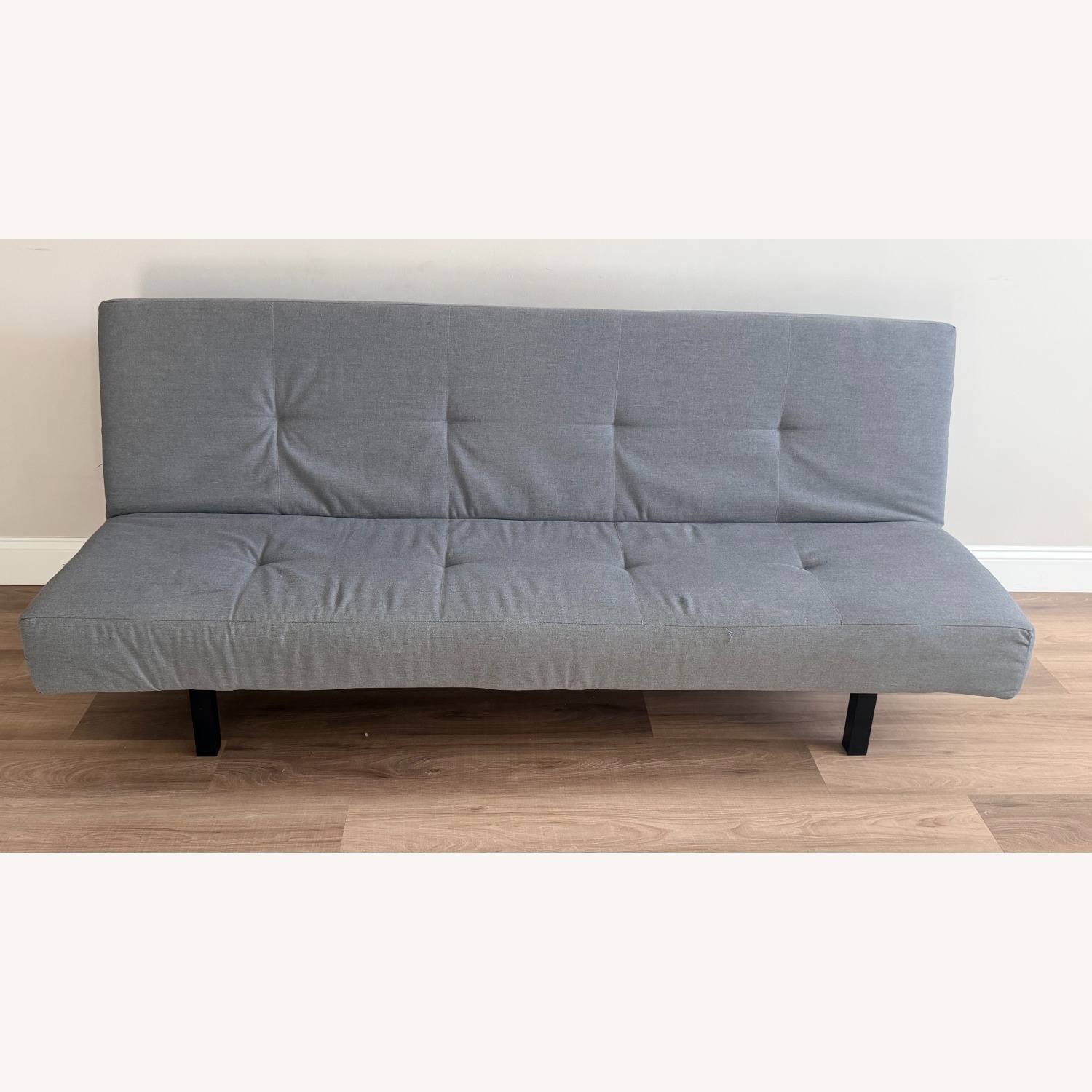 IKEA BALKARP Light Gray Vinyl Sleeper Sofa - image-1