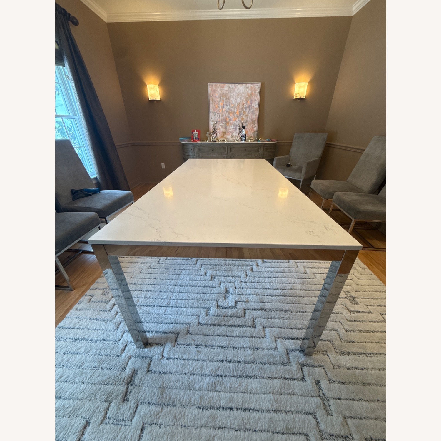Mitchell Gold + Bob Williams Parsons White Dining Table - image-1