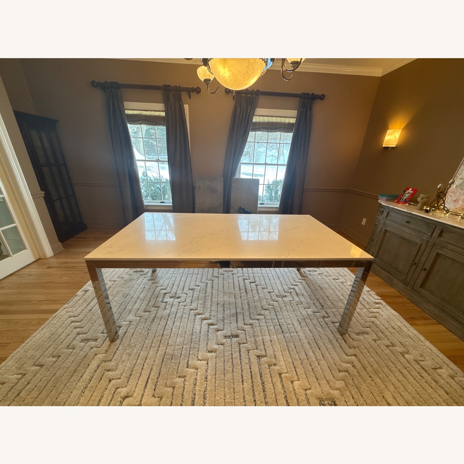 Mitchell Gold + Bob Williams Parsons White Dining Table - image-2