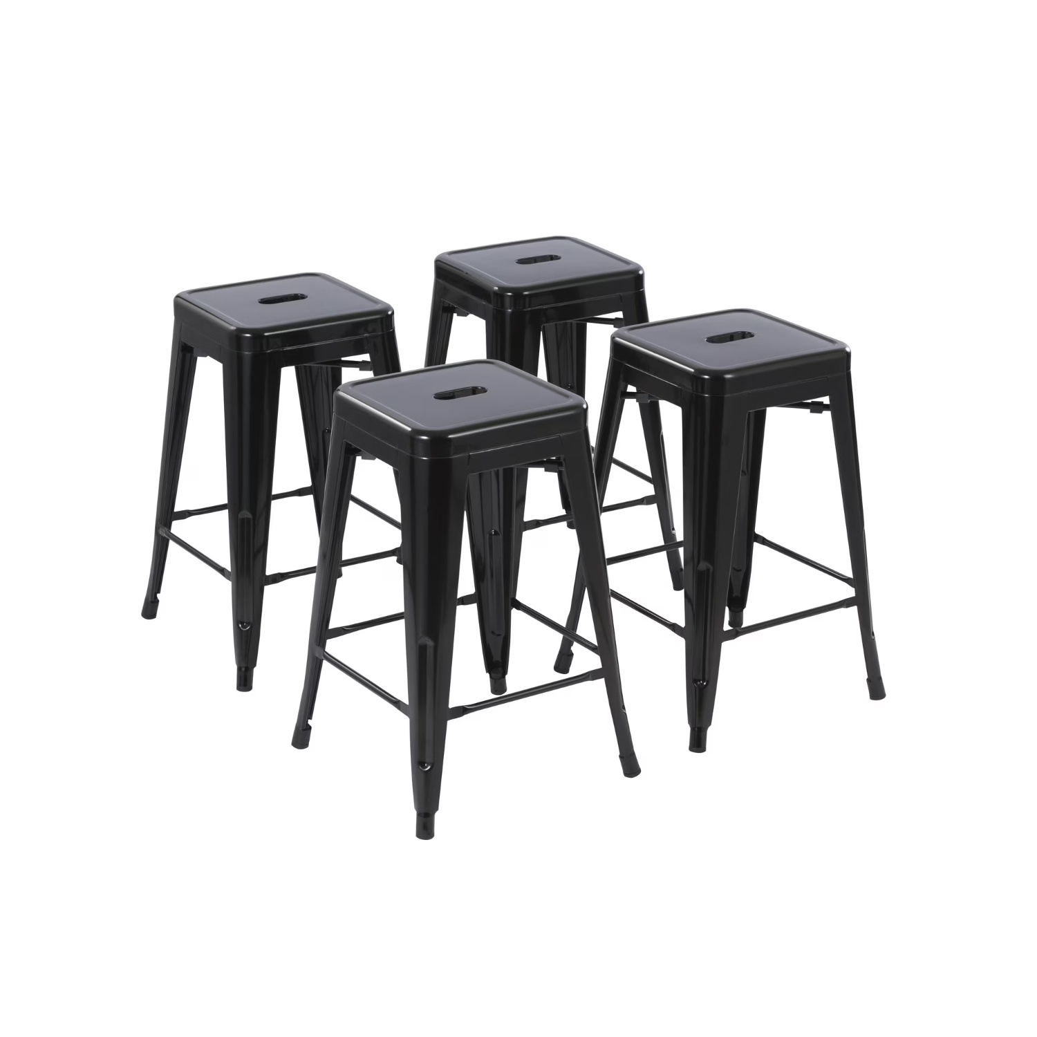 Black Metal Stools - image-16