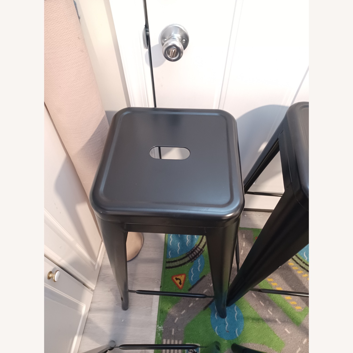 Black Metal Stools - image-10