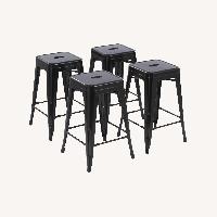 Black Metal Stools