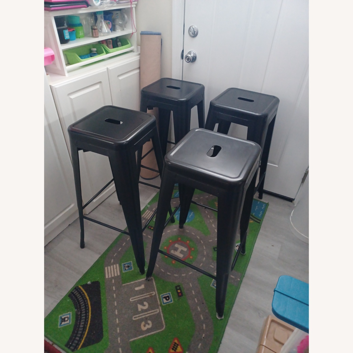 Black Metal Stools - image-14