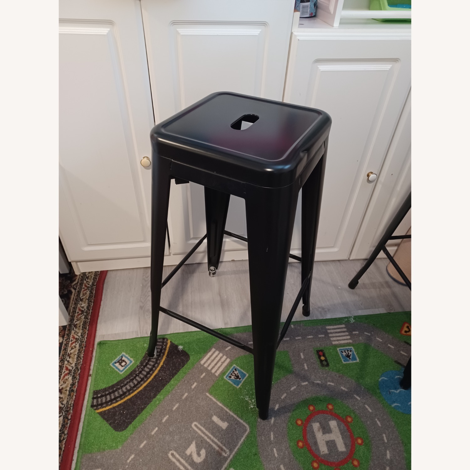 Black Metal Stools - image-8