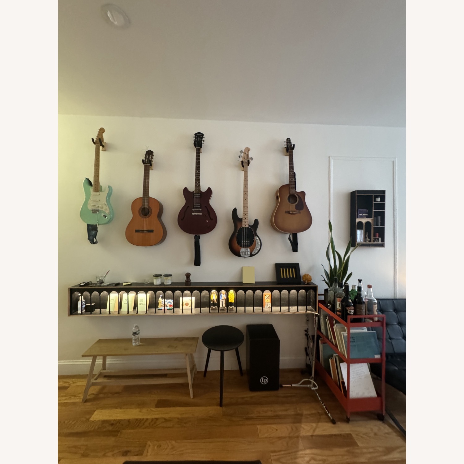 Arcade Black Wood Wall Unit - image-3