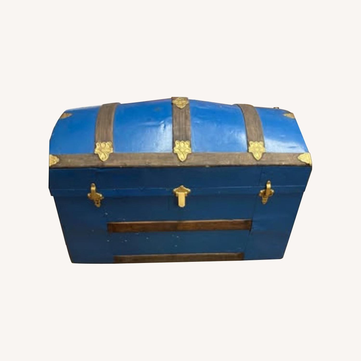 Vintage/Antique Blue Chest - image-0
