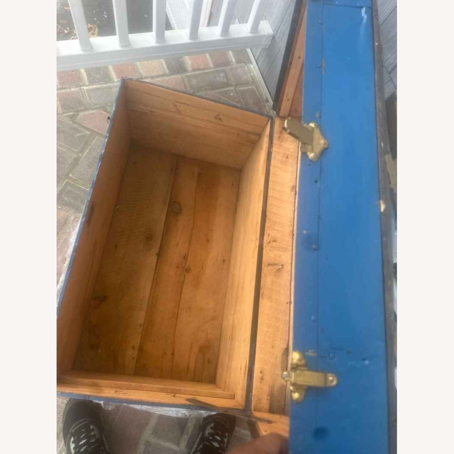 Vintage/Antique Blue Chest - image-3