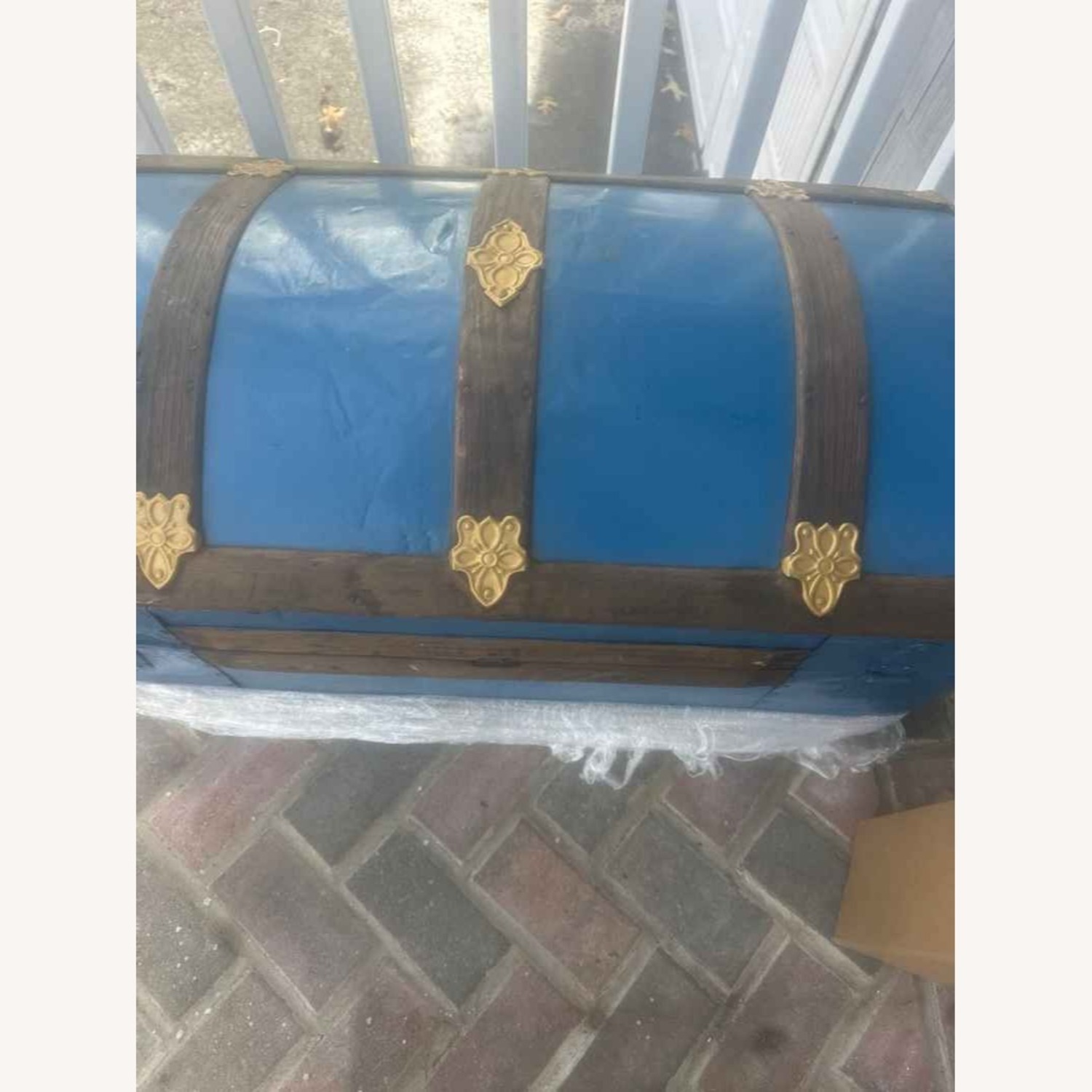 Vintage/Antique Blue Chest - image-4