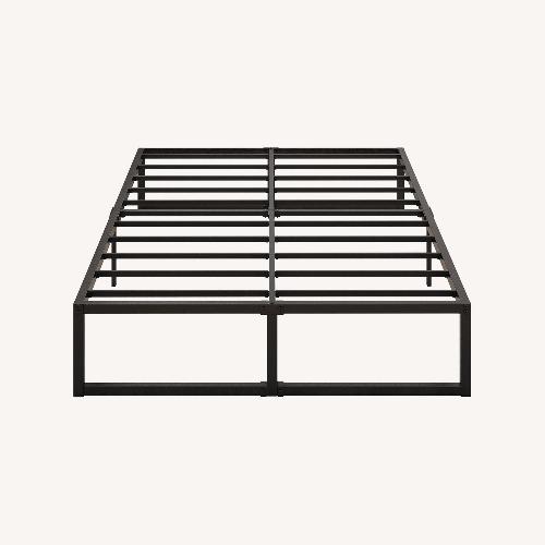 Used Black Metal Queen Bed for sale on AptDeco