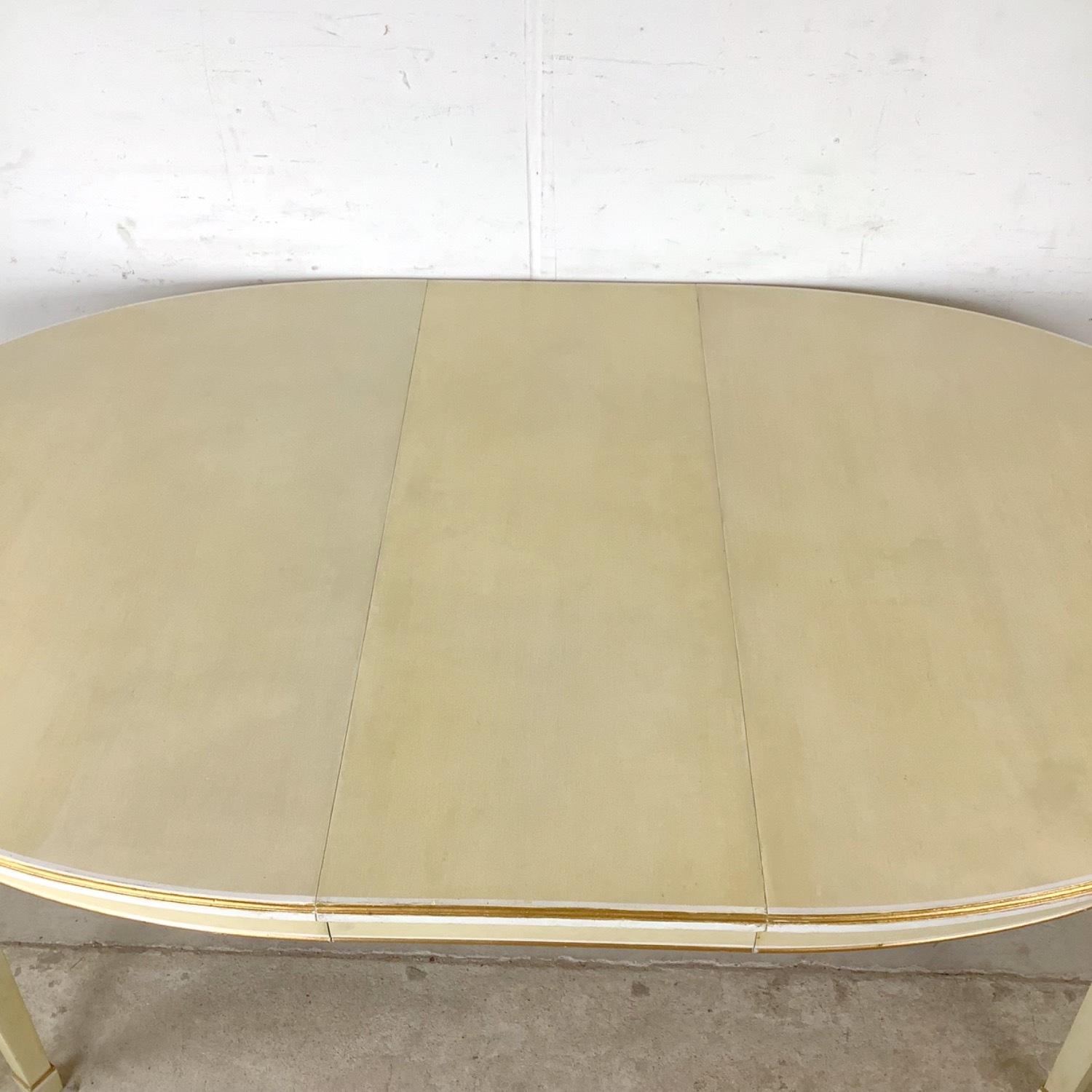 Vintage Danish Painted Oval Extension Dining Table - image-9