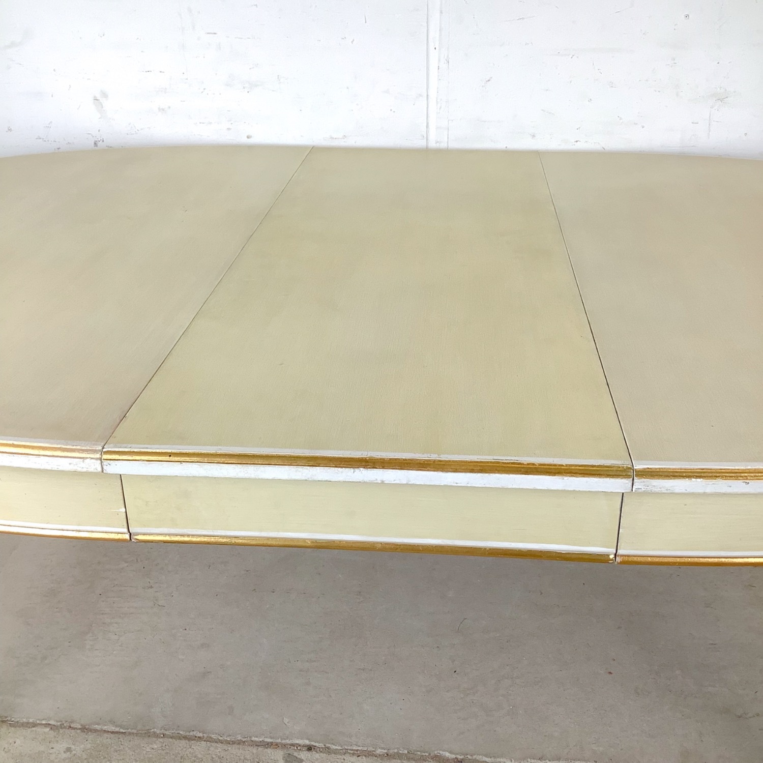 Vintage Danish Painted Oval Extension Dining Table - image-12