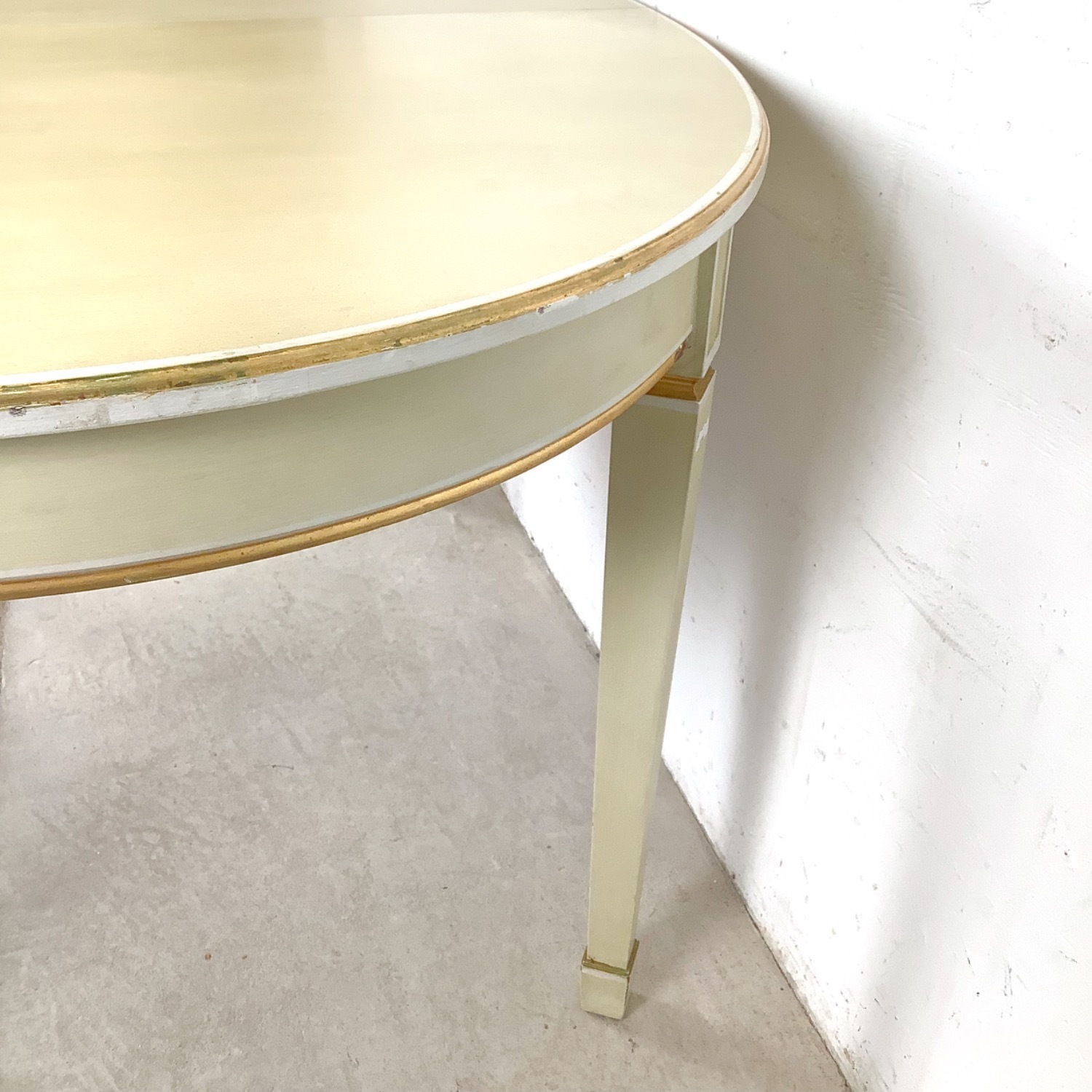 Vintage Danish Painted Oval Extension Dining Table - image-14