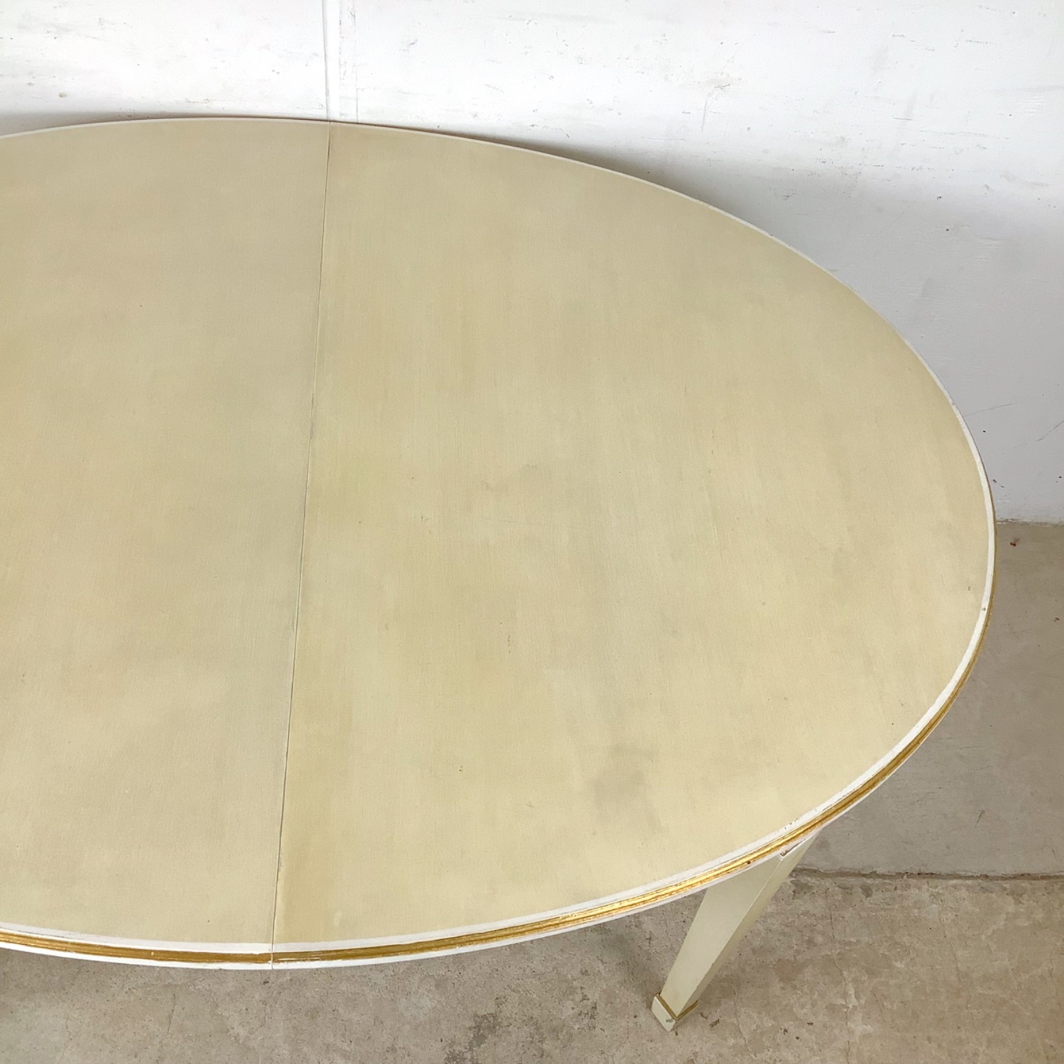 Vintage Danish Painted Oval Extension Dining Table - image-3