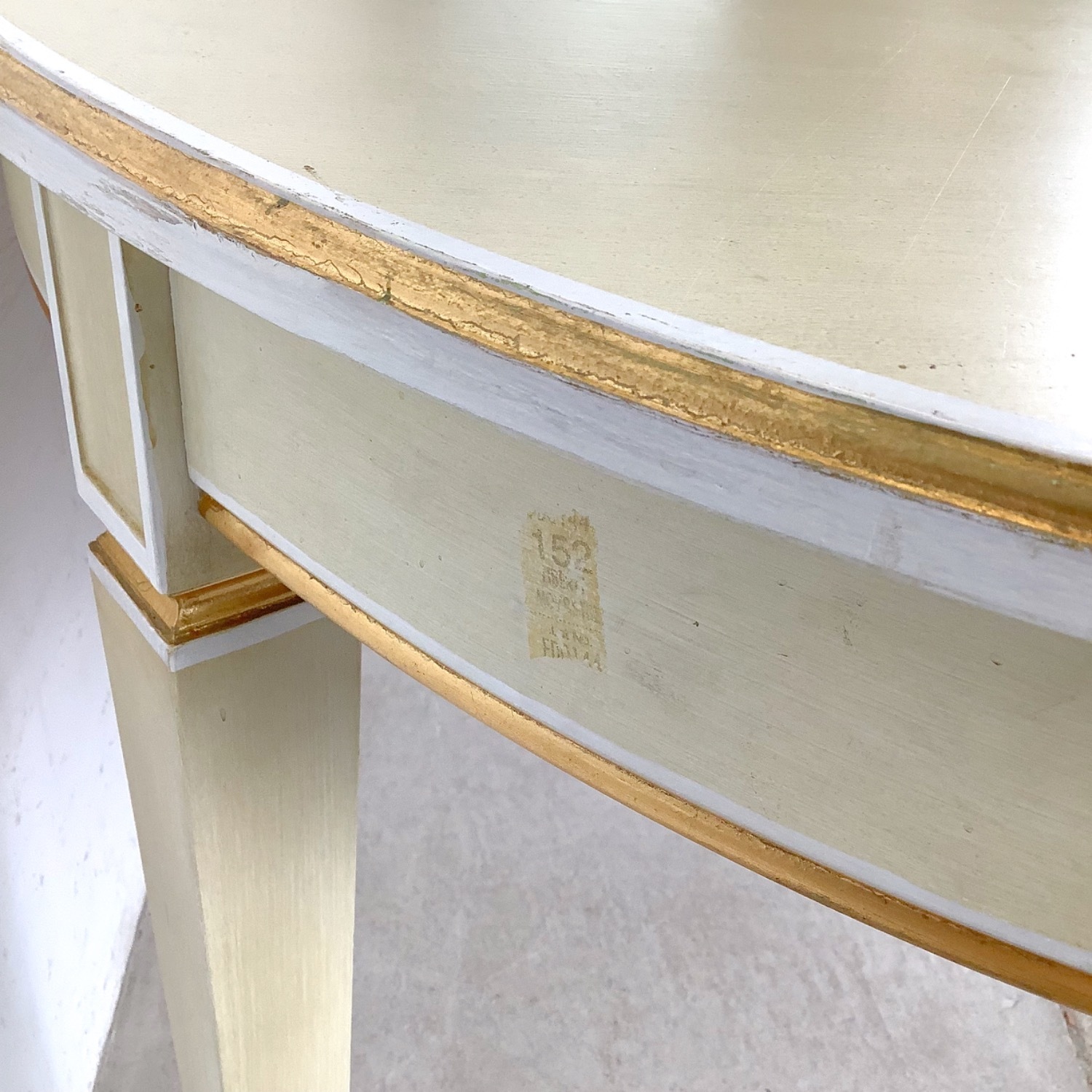 Vintage Danish Painted Oval Extension Dining Table - image-16