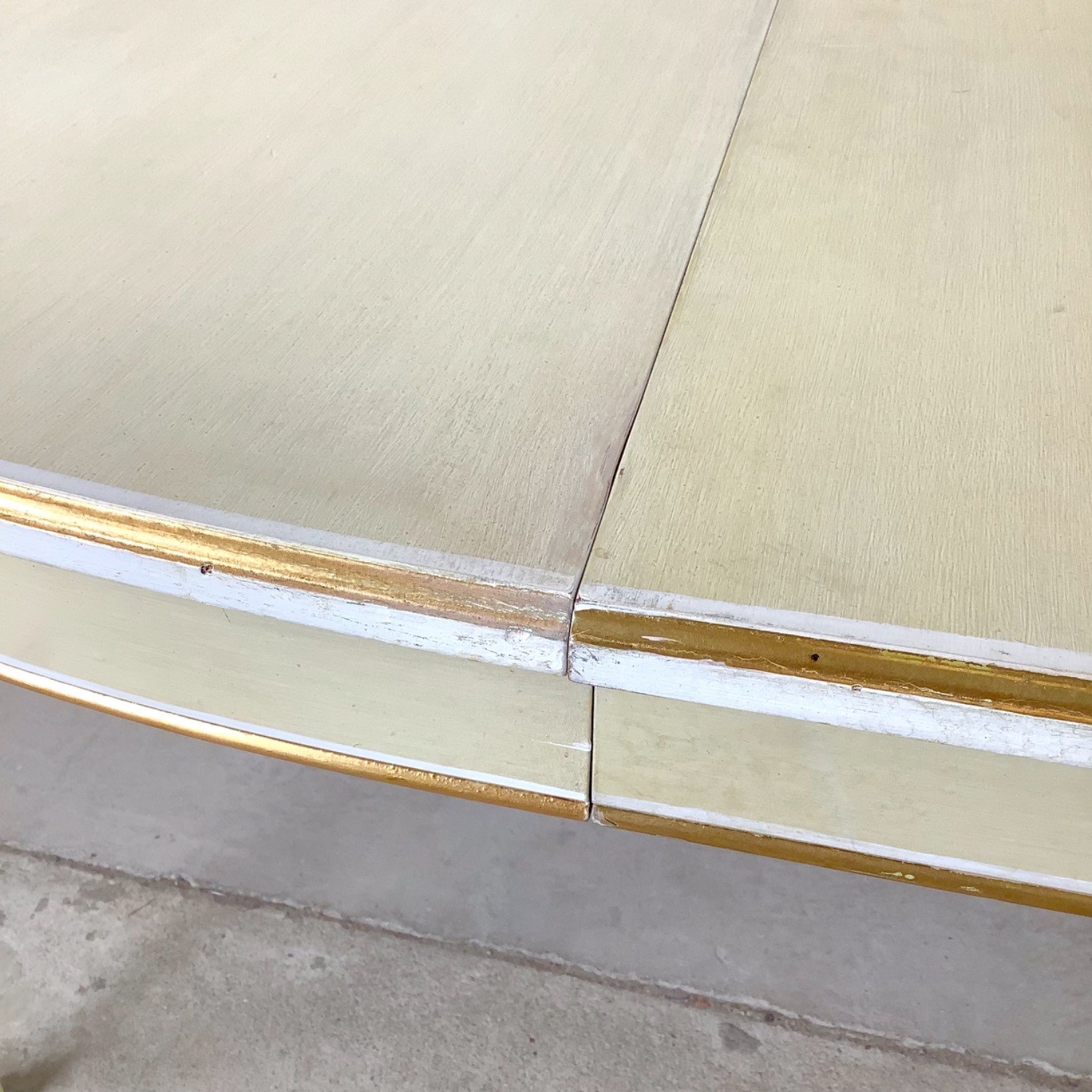 Vintage Danish Painted Oval Extension Dining Table - image-13