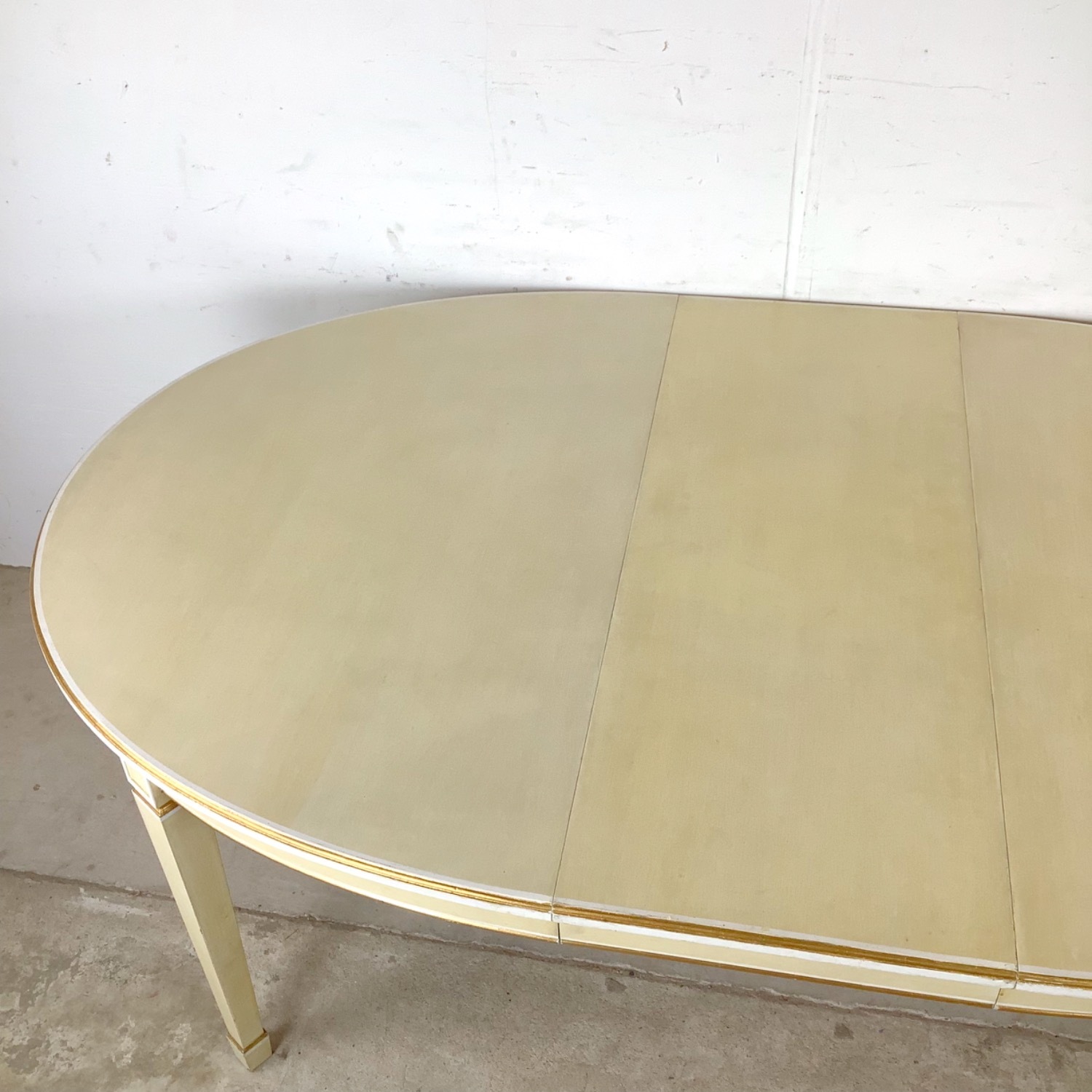 Vintage Danish Painted Oval Extension Dining Table - image-8