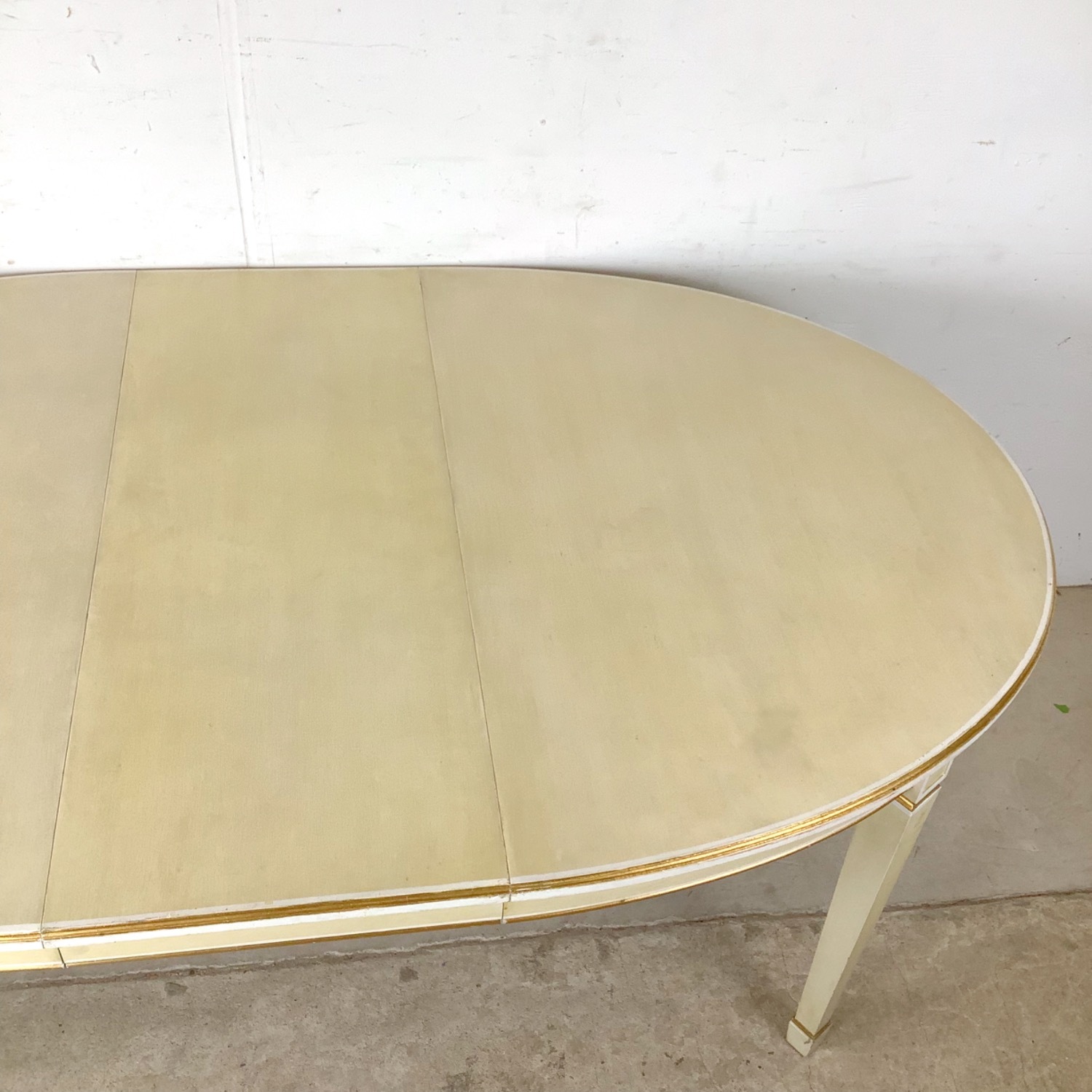 Vintage Danish Painted Oval Extension Dining Table - image-10
