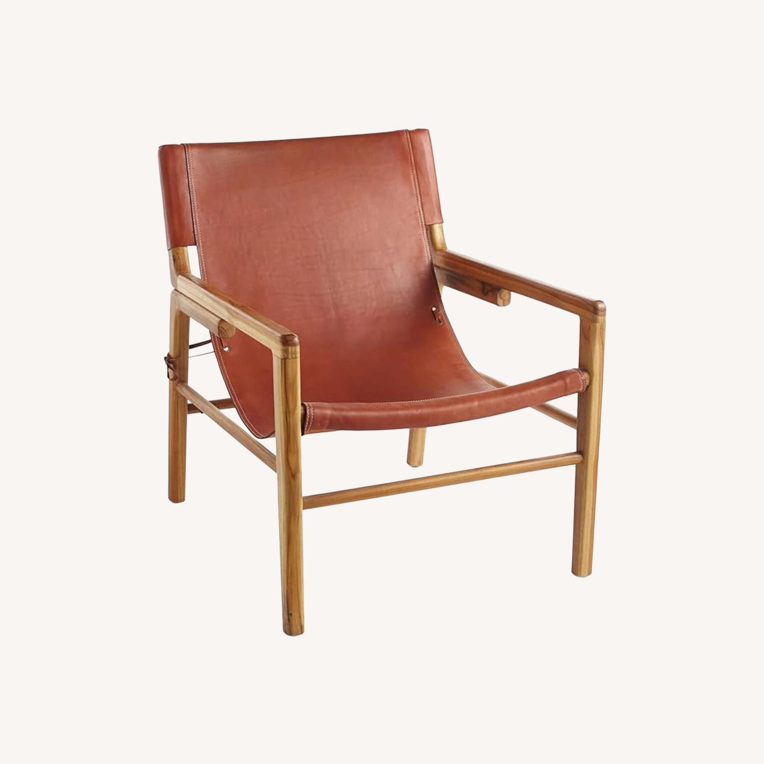 Wisteria Ruli Light Brown Leather Accent Chairs - image-6