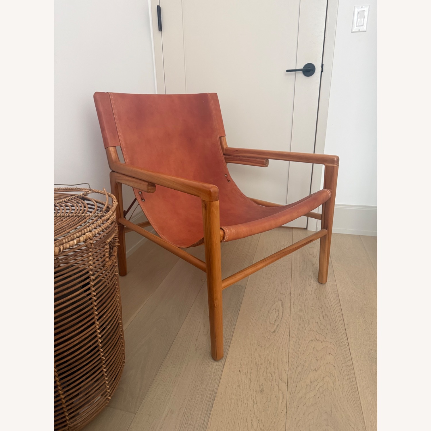 Wisteria Ruli Light Brown Leather Accent Chairs - image-1