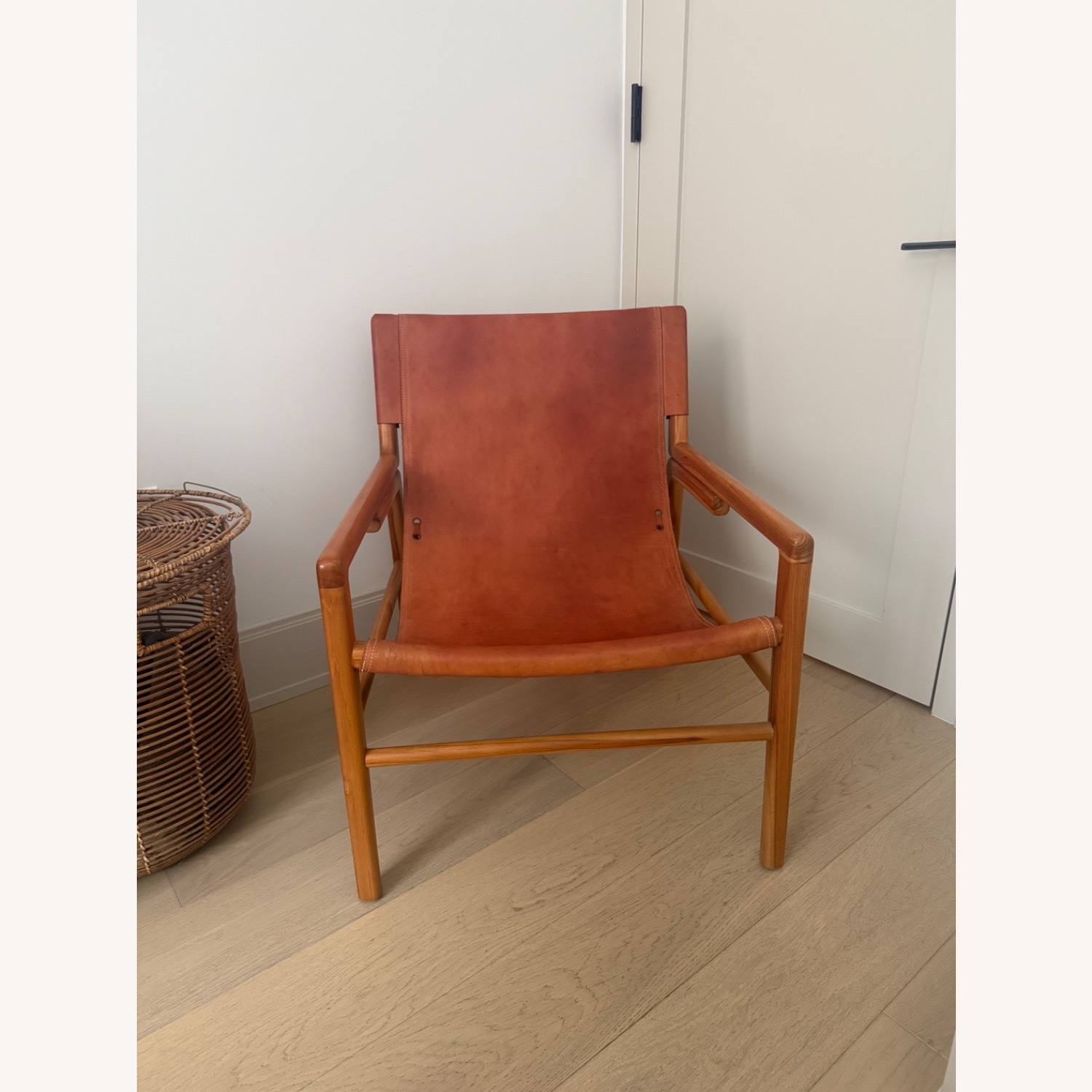 Wisteria Ruli Light Brown Leather Accent Chairs - image-4