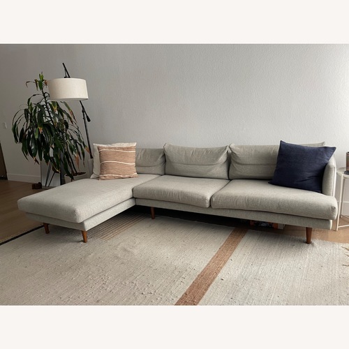 Used Article Burrard Light Gray 2 Piece Sectional for sale on AptDeco