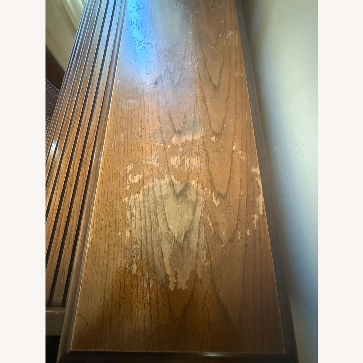 Solid Oak Wood Roll Top Executive Office Desk - image-3