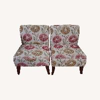 Light Gray Fabric Accent Chairs