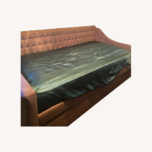 Used Grey Double Bed Twin Size for sale on AptDeco