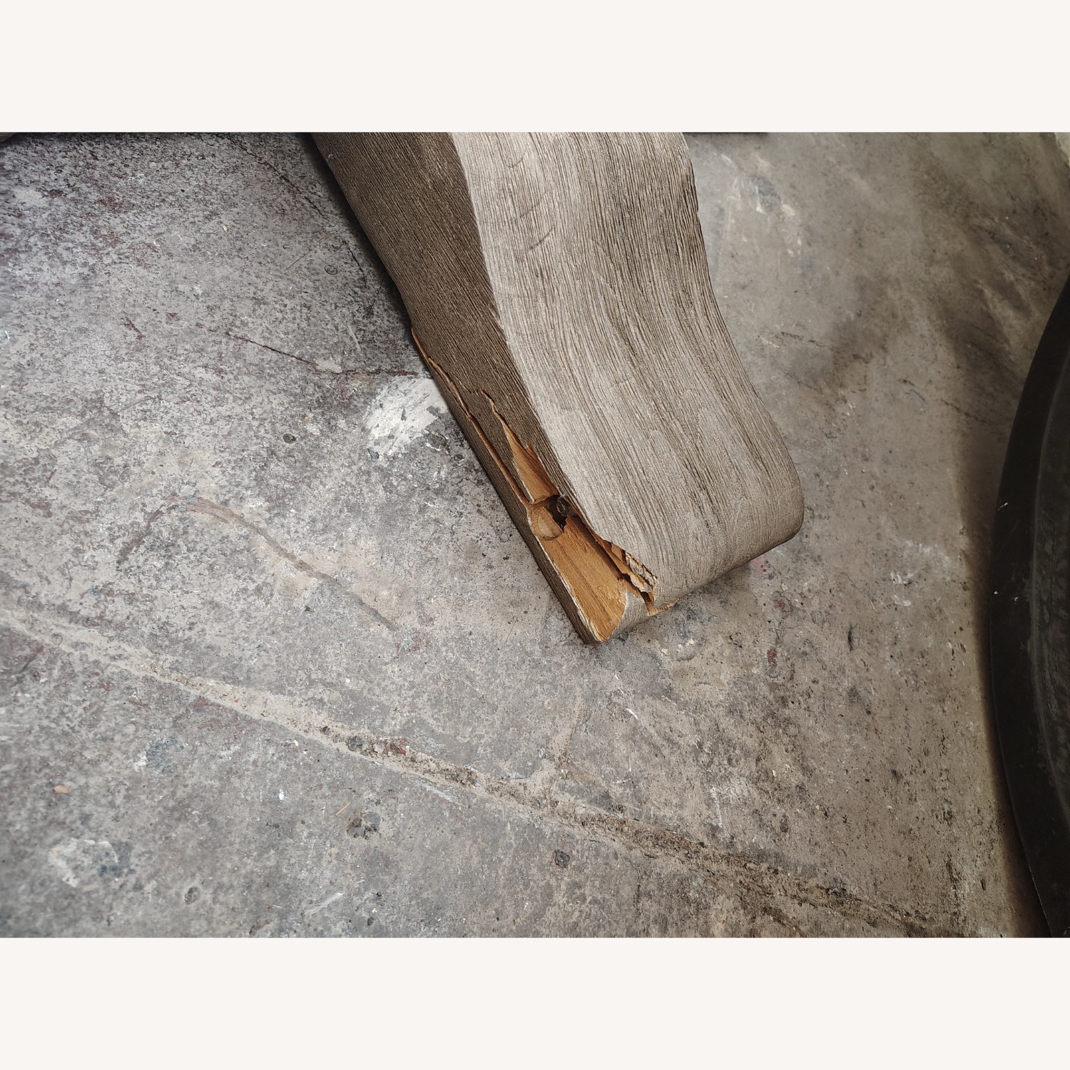 Restoration Hardware English Trestle Table 48" - image-5