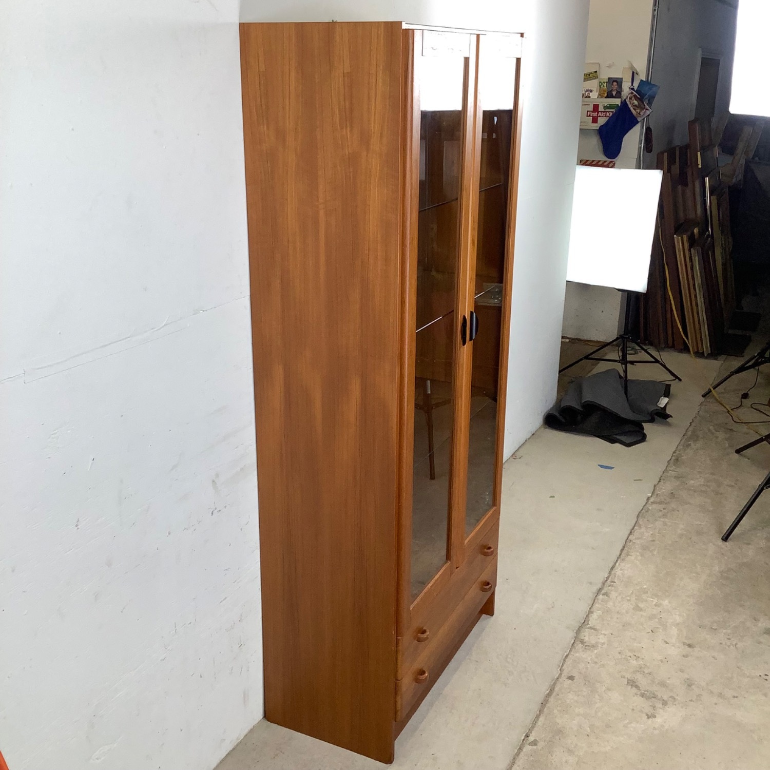 Danish Modern Teak Cabinet by Domino - image-7