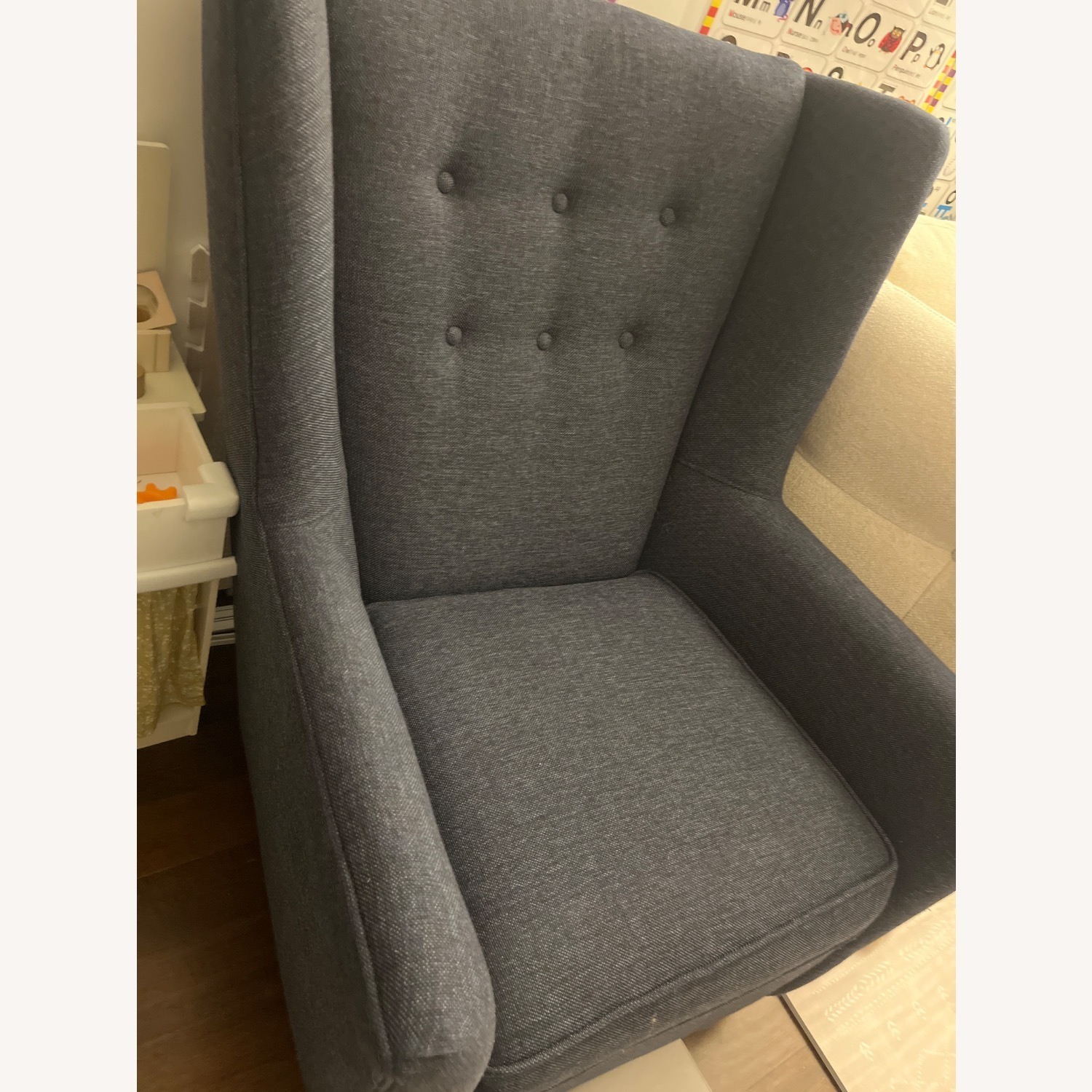 Room & Board Wren Blue Nursing Chair - image-1