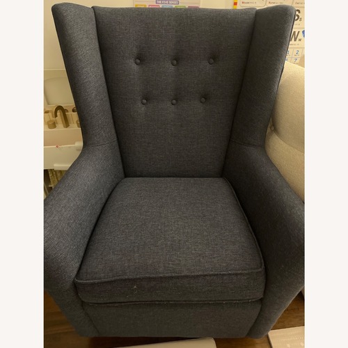 Used Room & Board Wren Blue Nursing Chair for sale on AptDeco