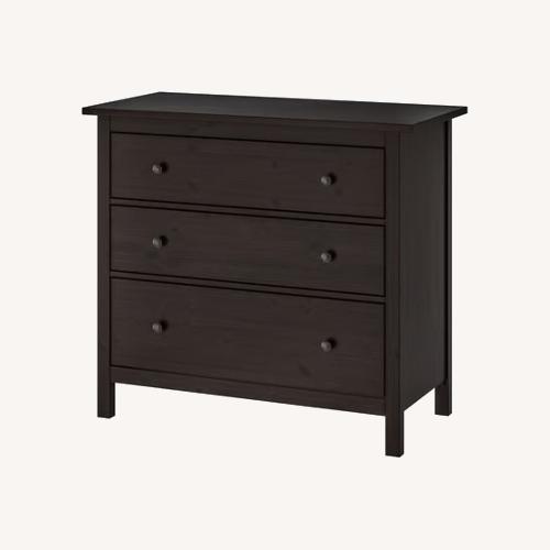 Used IKEA HEMNES Dark Brown Wood Dresser for sale on AptDeco
