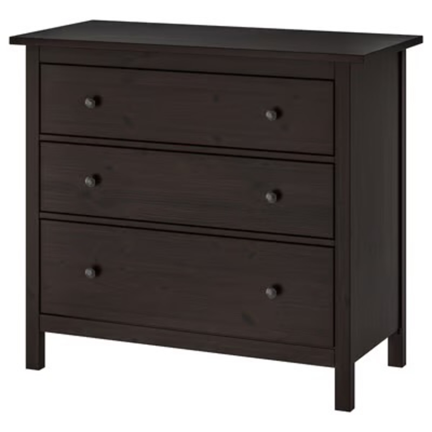 IKEA HEMNES Dark Brown Wood Dresser - image-0