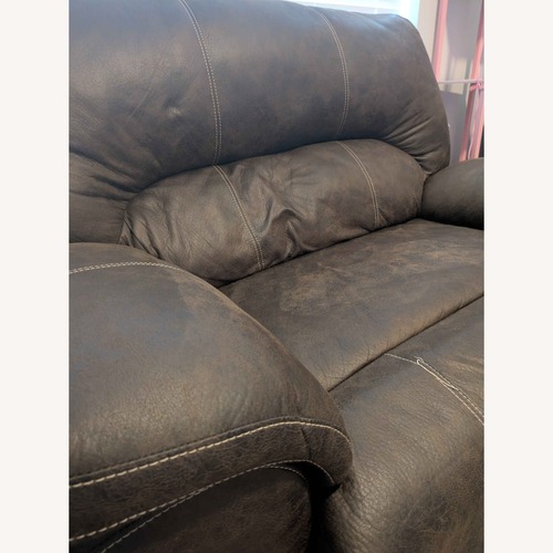 Used Dark Brown Leather Recliner for sale on AptDeco