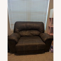 Dark Brown Leather Recliner